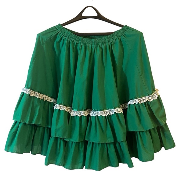 Vintage Kate Schorer Kelly Green Circle Skirt - Picture 9 of 14